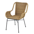 Palmview Rattan Armed Dining Chair Natural 86cm V637-20817