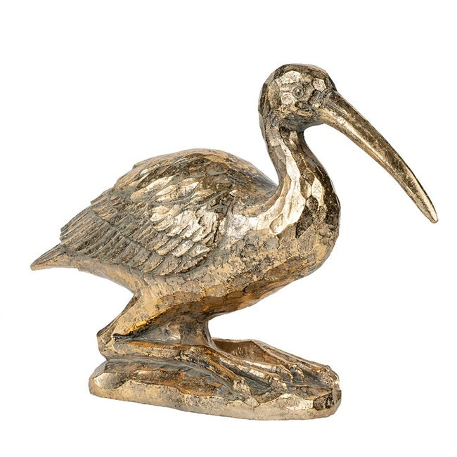 Crane Kneeling Statue 39cm V637-20916