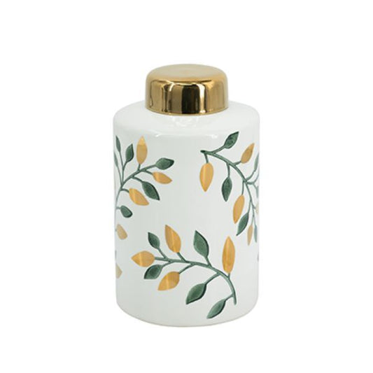 Tall Botanical Lidded Jar 41cm V637-20951