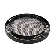 Set 2 Plaid Motif Round Trays 48cm V637-20957