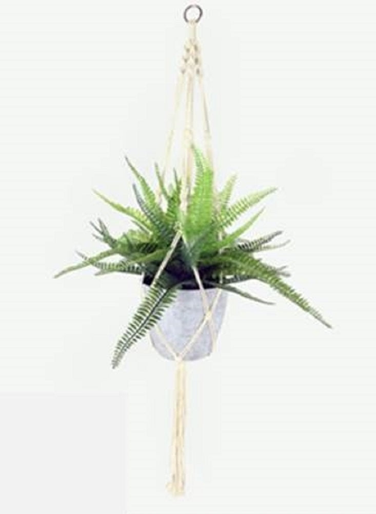 Artificial Hanging Fern Plant in Pot 95cm V637-AFL28322
