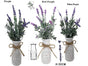 Set 3 Artificial Lavender in Glass Vase Assort 32cm V637-AFL30231
