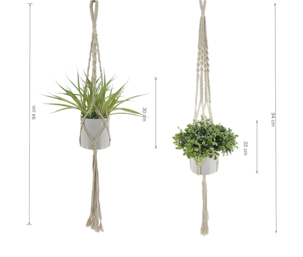 Set 2 Artificial Hanging Plant Assort 94cm V637-AFL30725
