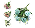 bulk 36 Artificial Chrysanthemun Bunch Assort 31cm V637-AFL31795