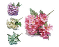 bulk 36 Artificial Hydrangea Bunch 4 Assorted 35cm V637-AFL31799
