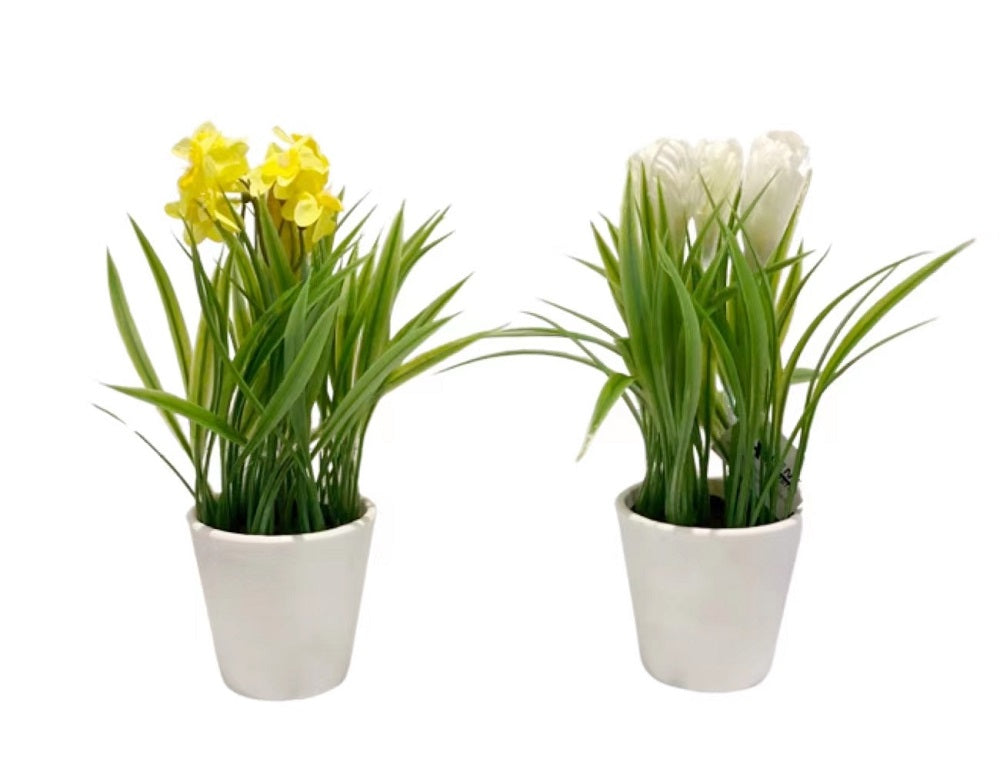 Set 2 Artificial Flower in Pot 23cm V637-AFL32191