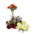 bulk 36 Artificial Roses 8 Heads Assort 28cm V637-AFL32425