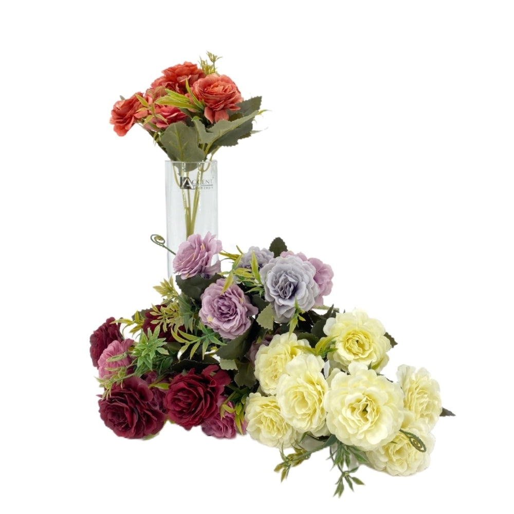 bulk 36 Artificial Roses 8 Heads Assort 28cm V637-AFL32425