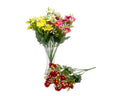 bulk 24 Artificial Chrysanthemum 6 Branches 4 Assorted 10x35cm V637-AFL35144