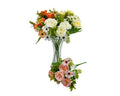 bulk 24 Artificail Rosebush 7 Branches 4 Assorted 10x31cm V637-AFL35147