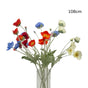 bulk 15 Artificial Poppy Flower Stem 5 Assorted 108cm V637-AFL36441
