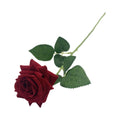 bulk 24 Articial Single Stem Mini Rose Red 49cm V637-AFL37069