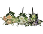 bulk 12 Artificial Pastel Blooms Floral Bunch Assort 44cm V637-AFL38738