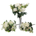 bulk 12 Artificial Elegant White Floral Bunch 3 Asst 44cm V637-AFL38739
