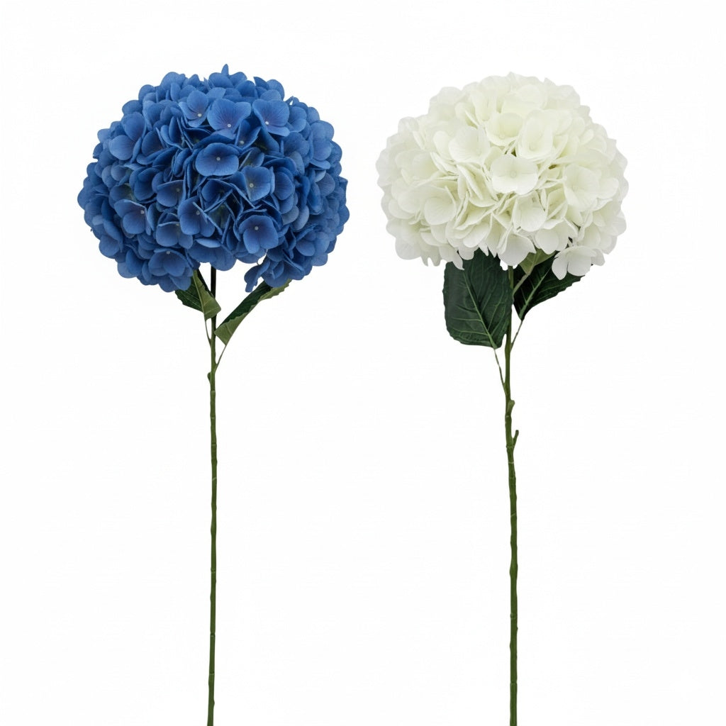 bulk 8 Artificial Hydrangea 30D Head 110cm 2 Asst V637-AFL38857