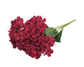 bulk 12 Artificial Burgundy Hydrangea Bunch 52cm V637-AFL40592