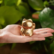 Okimono Gold Maneki Neko V637-C0014