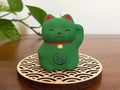 Okimono Lavender Maneki Neko V637-C0017