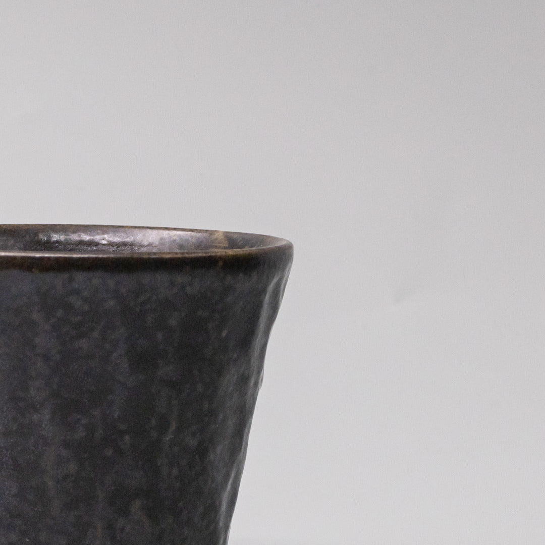 Cup Sho Chu 250ml Black Irabo Glaze V637-C0019