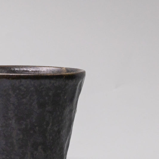 Cup Sho Chu 250ml Black Irabo Glaze V637-C0019