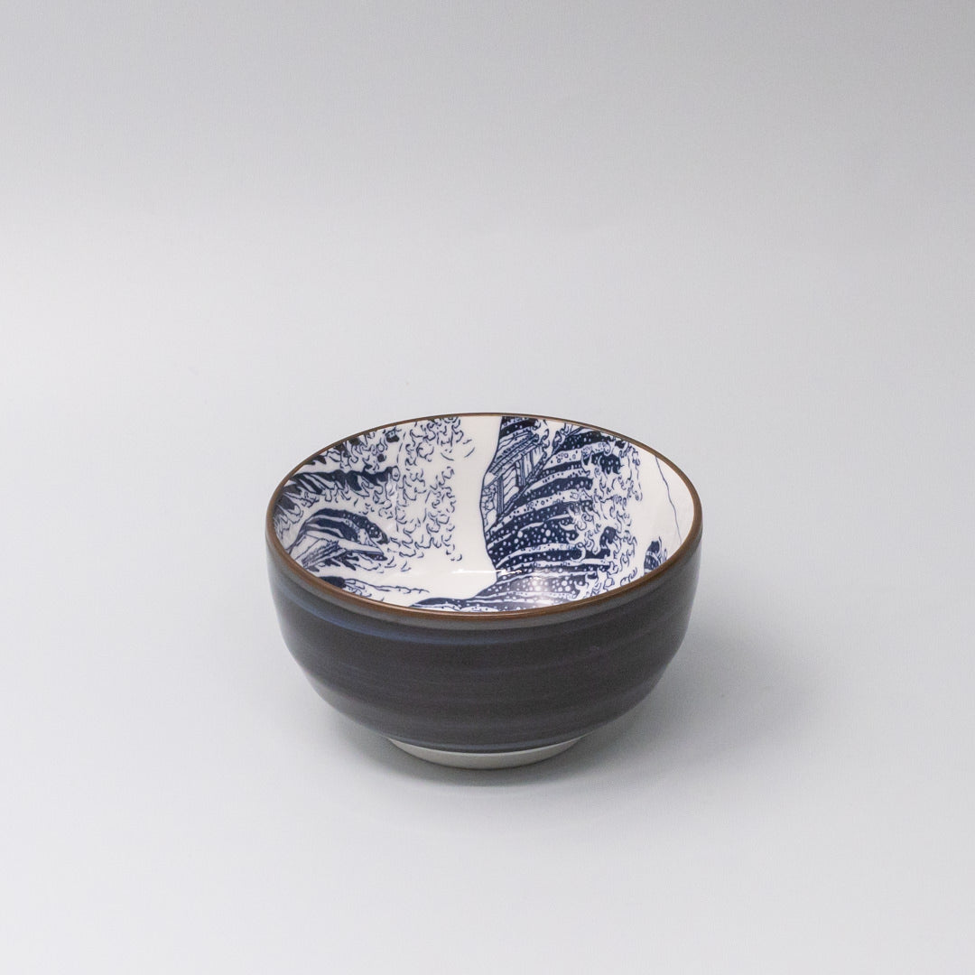 Bowl U Shaped 12.5cm Hokusai Fuji Design V637-C0021