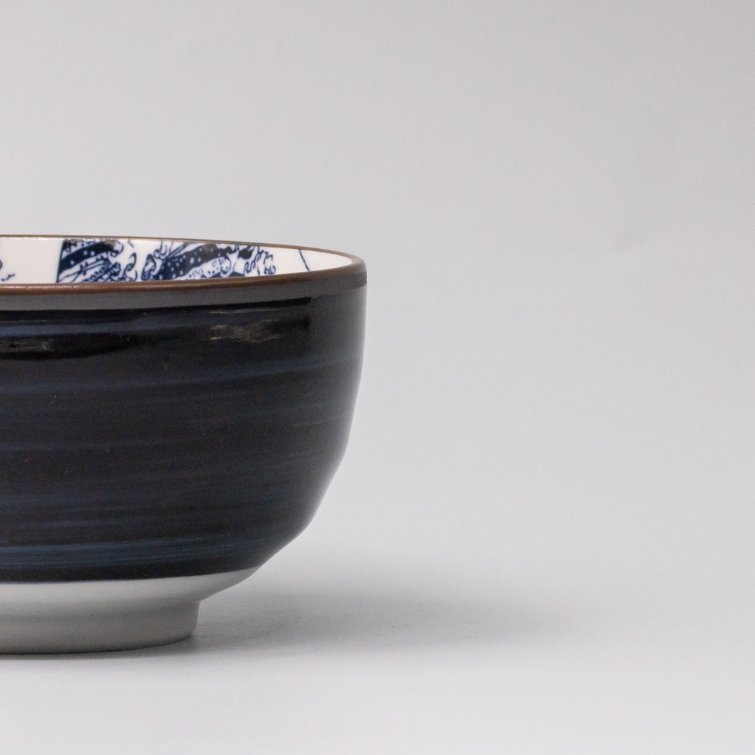 Bowl U Shaped 12.5cm Hokusai Fuji Design V637-C0021