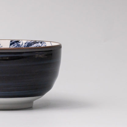 Bowl U Shaped 12.5cm Hokusai Fuji Design V637-C0021