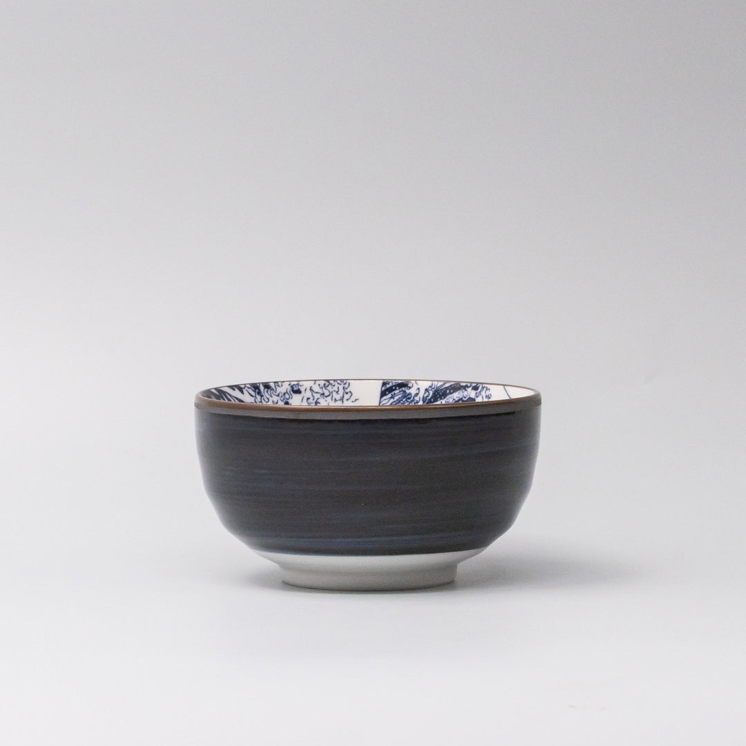 Bowl U Shaped 12.5cm Hokusai Fuji Design V637-C0021