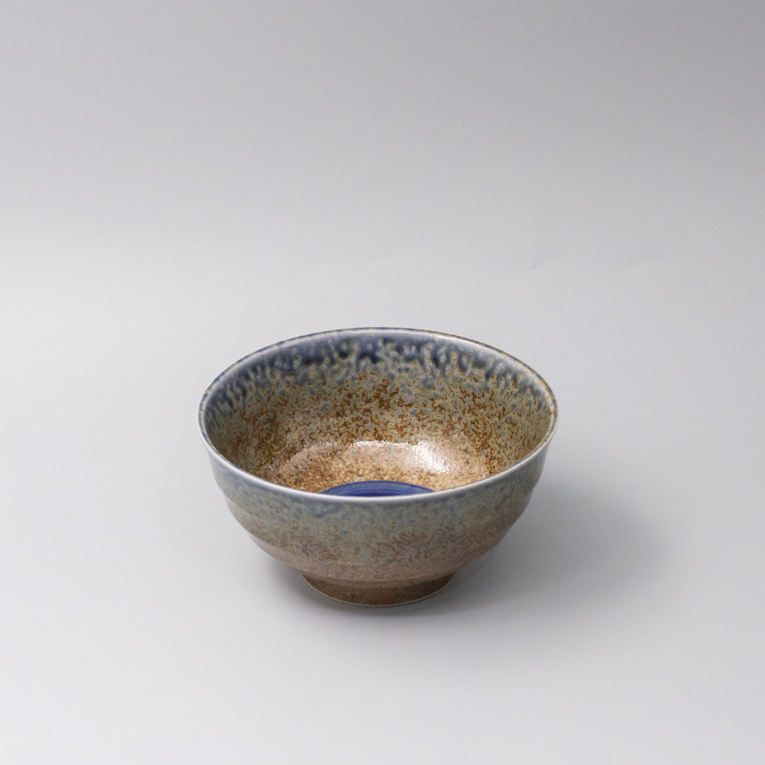 Bowl 17cm Earth & Sky Glaze with Blue pool V637-C0023
