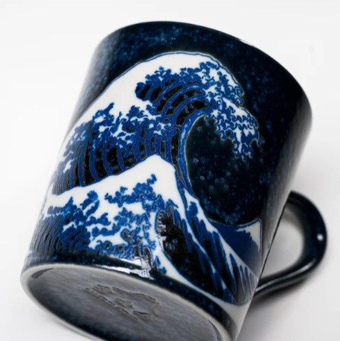 Mug with Handle 300ml Great Wave Design V637-C0027