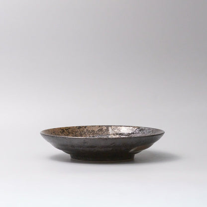 Pasta Bowl Flat 23cm Bronze Brushstroke Glaze V637-C0028