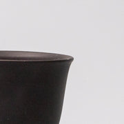 Sake and Tea Cup 6cm Black Matte Flared Glaze V637-C0055