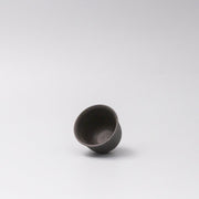 Sake and Tea Cup 6cm Black Matte Flared Glaze V637-C0055