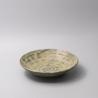 Open Shallow Bowl 24cm Washed Fern V637-C0070