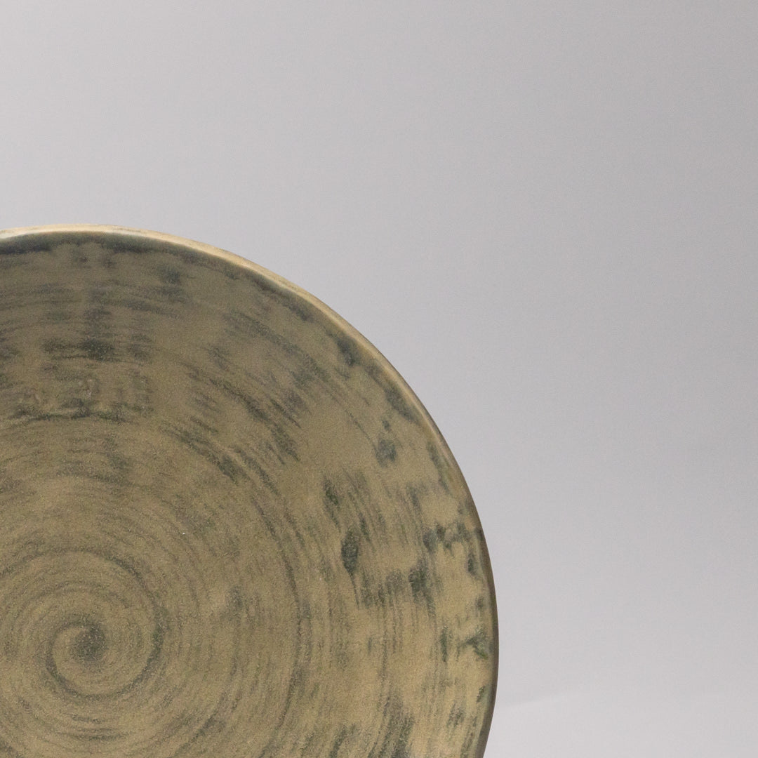 Thick Edge Plate 25cm Washed Fern V637-C0073