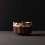 Matcha Tea bowl 11cm Metallic Rust Glaze V637-C0080