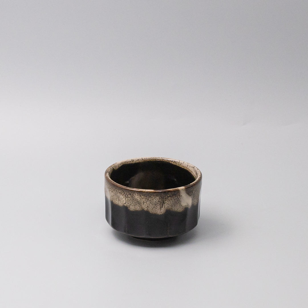 Matcha Tea bowl 11cm Espresso Fade Foam Glaze V637-C0081