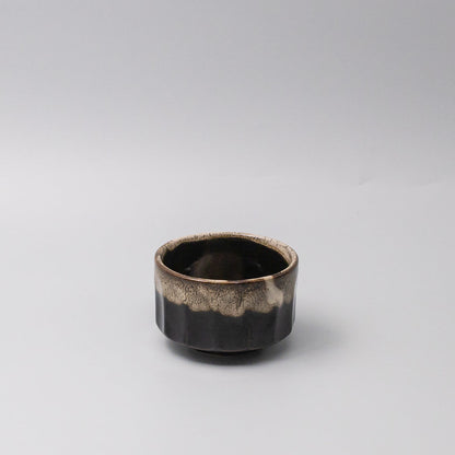 Matcha Tea bowl 11cm Espresso Fade Foam Glaze V637-C0081