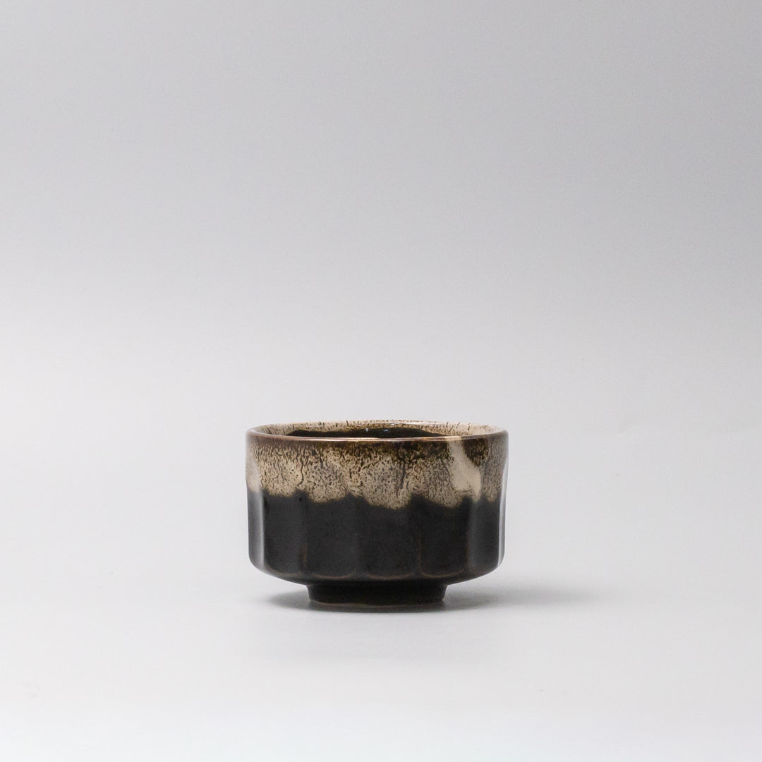 Matcha Tea bowl 11cm Espresso Fade Foam Glaze V637-C0081