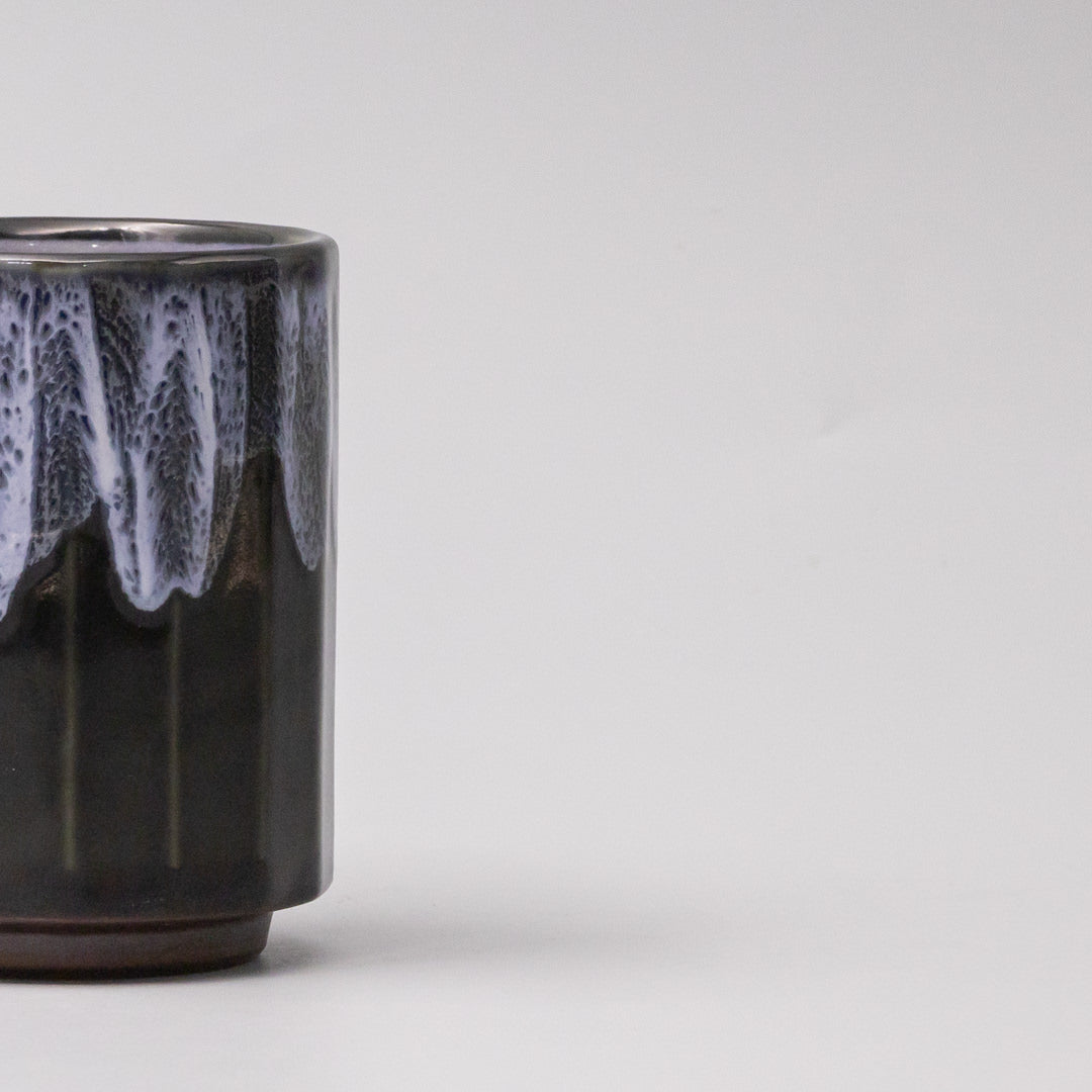 Mug Omomi 8cm 280ml Forest White Drip glaze V637-C0083