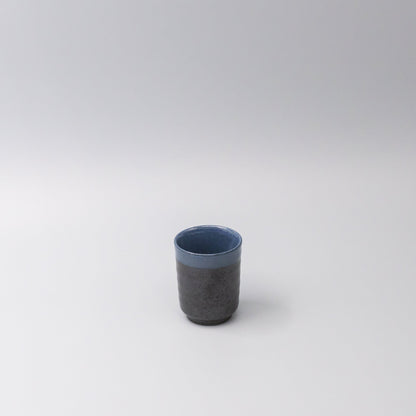 Mug 170ml Blue & Black Glaze V637-C0086