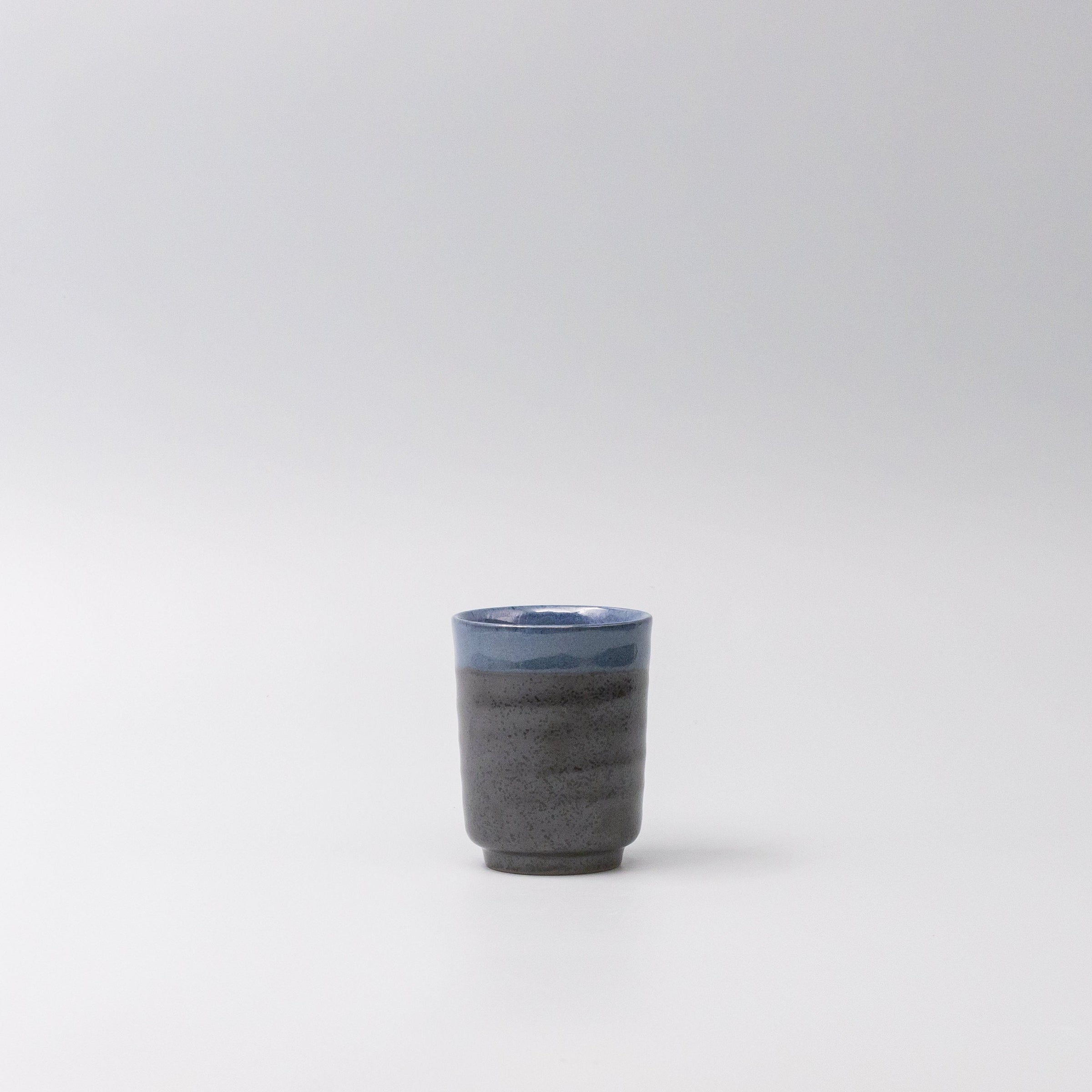 Mug 170ml Blue & Black Glaze V637-C0086