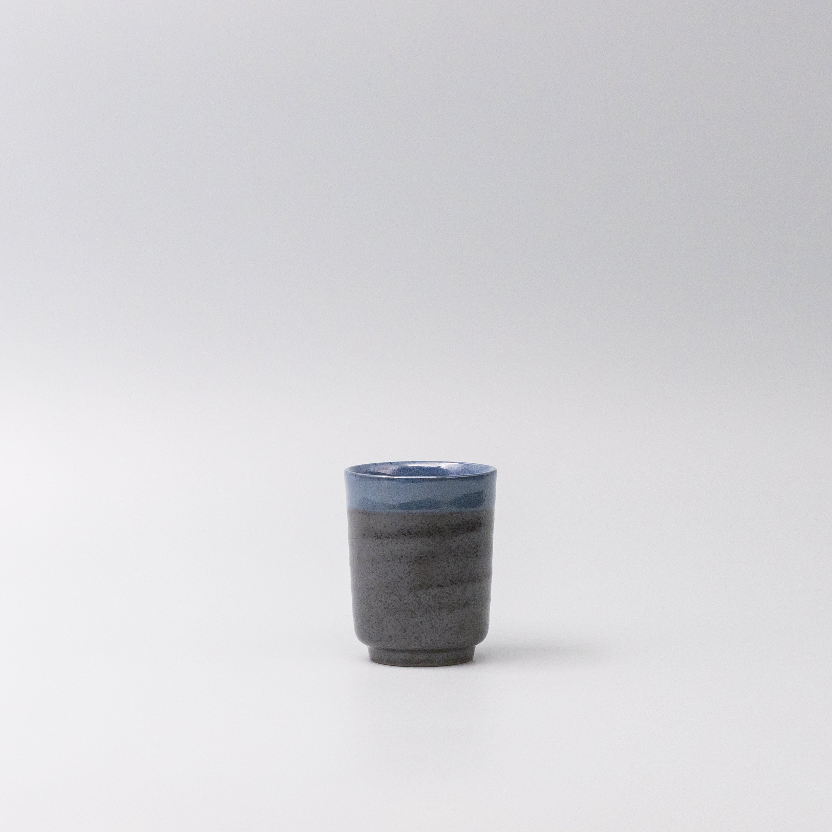 Mug 170ml Blue & Black Glaze V637-C0086