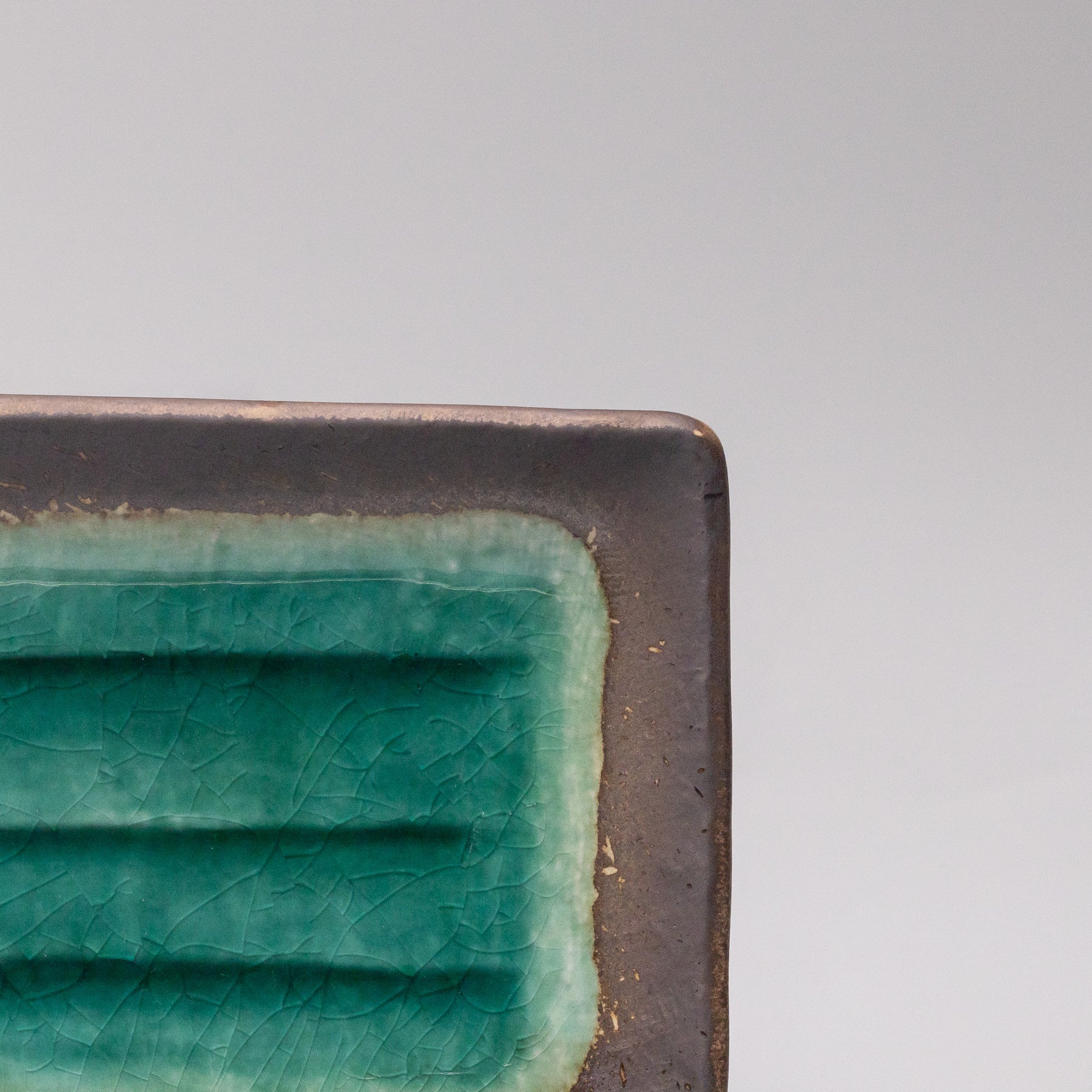 Plate Rectangular 22x14cm Jade Glaze V637-C0116