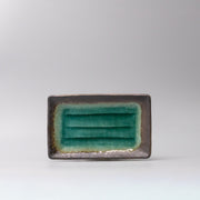 Plate Rectangular 22x14cm Jade Glaze V637-C0116
