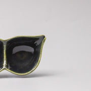 Edamame Triple Pod Dish 20cm Oribe Green Glaze V637-C0119