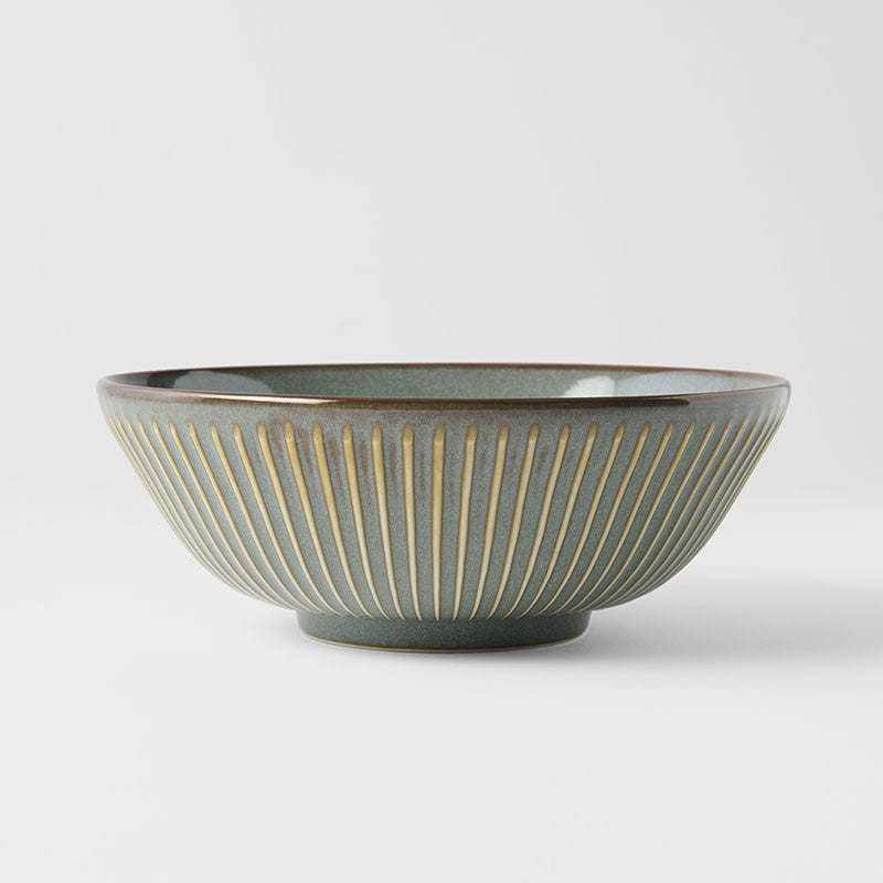 Bowl 21cm Green Sendan Glaze V637-C0215