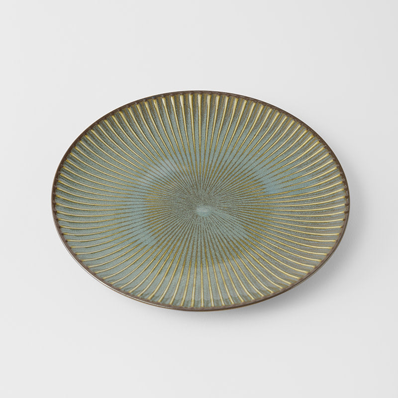 Dinner Plate 23.5cm Green Sendan Glaze V637-C0216