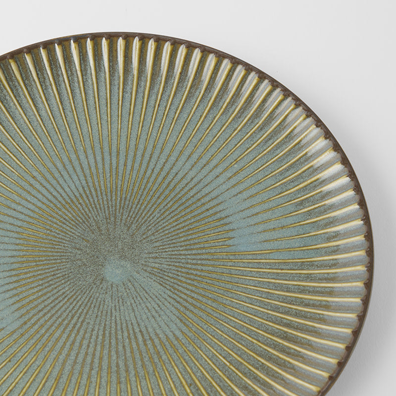 Dinner Plate 23.5cm Green Sendan Glaze V637-C0216