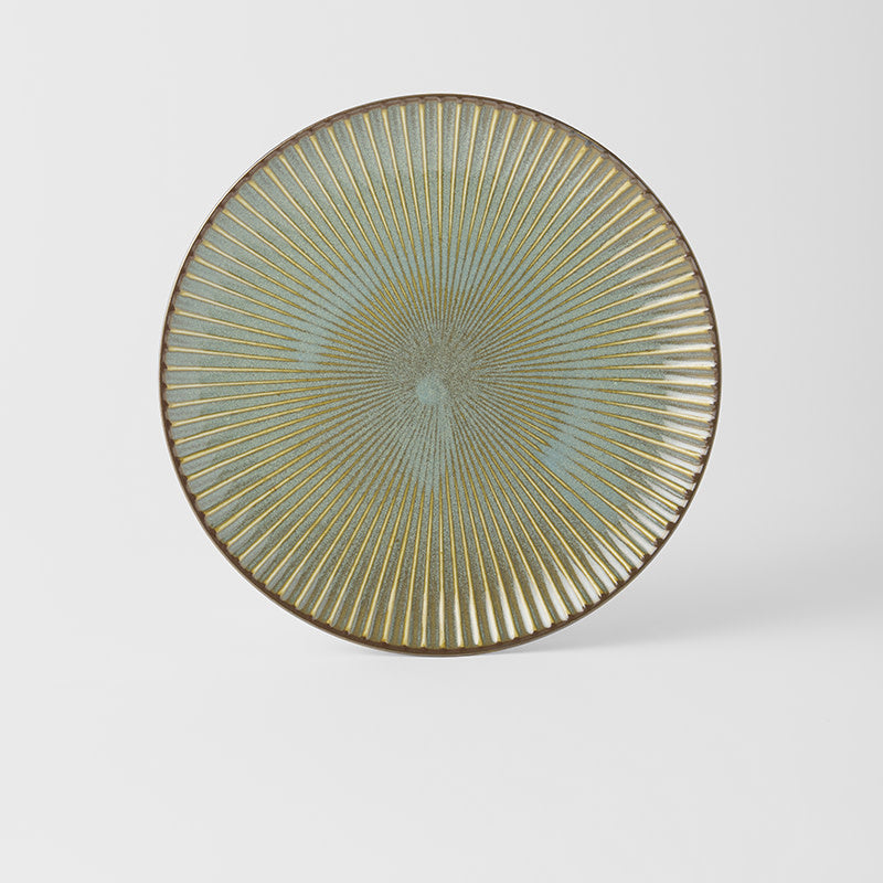 Dinner Plate 23.5cm Green Sendan Glaze V637-C0216